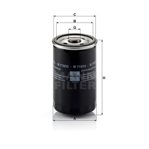 Фильтр масляный MANN-FILTER W 719/33